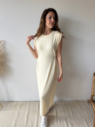 Yellow maxi dress