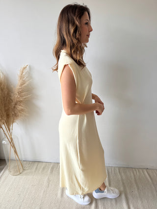Yellow maxi dress