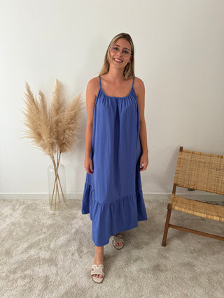 Cobalt maxi dress