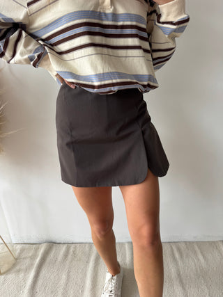 Brown skort