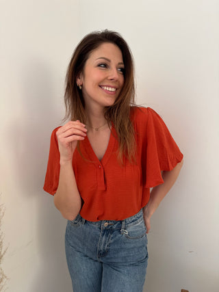 Terracotta blouse