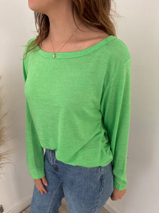 Soft green long sleeve t-shirt