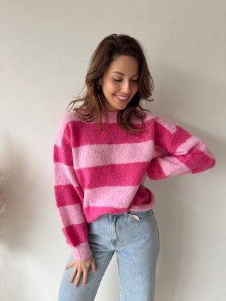 Pink fuchsia soft knit