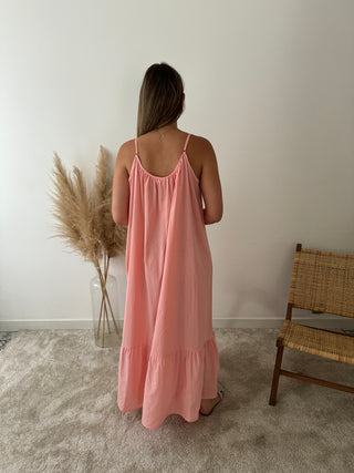 Peach maxi dress