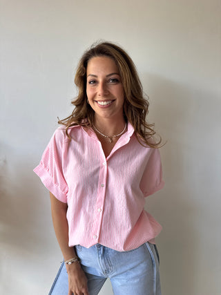 Be happy pink shirt