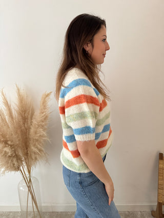 Colorful striped knit