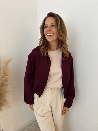 Bordeaux bomberjacket