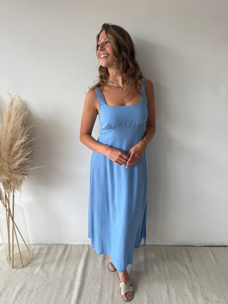Light blue midi dress