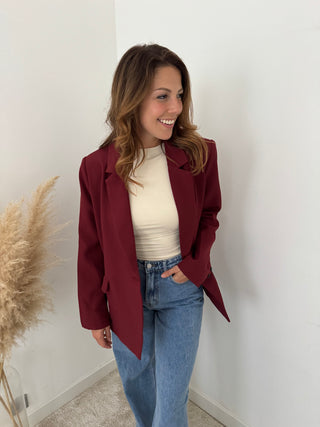 Burgundy blazer