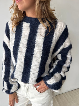 Marine striped knit