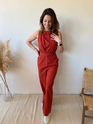 Terracotta classy jumpsuit