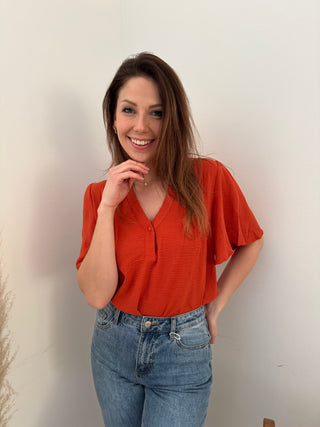 Terracotta blouse