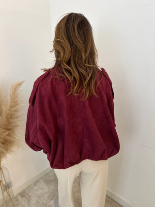 Bordeaux suède jacket