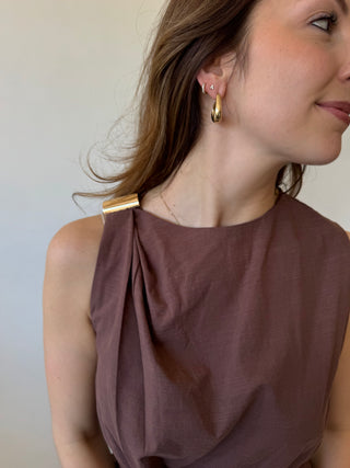 Brown classy jumpsuit