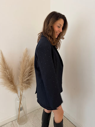 Sparkling navy blazer