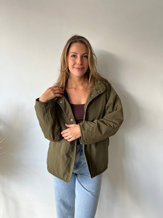 Blue kaki reversible jacket