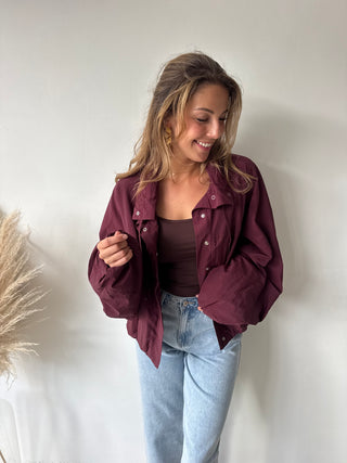 Burgundy lightweight jacket