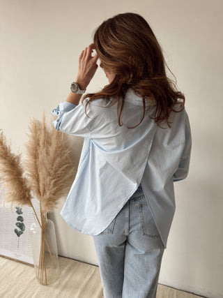 Mid open back blouse