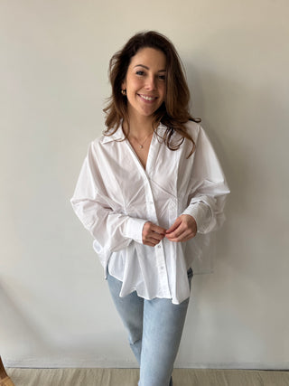 White centered blouse