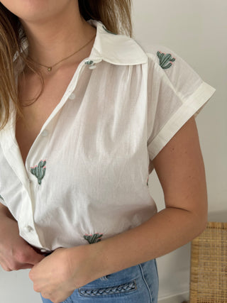 Cactus short sleeve blouse