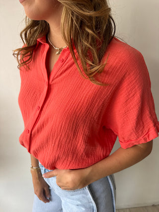 Coral tetra blouse