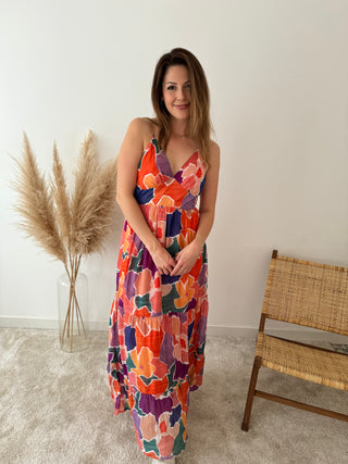 Colorful maxi dress