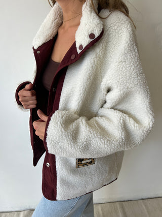 Burgundy reversible jacket