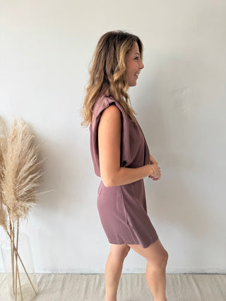 Soft brown playsuit