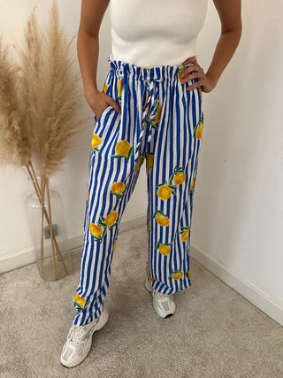 Lemons striped pants