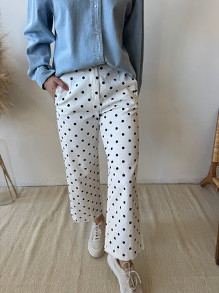 Polka dots denim