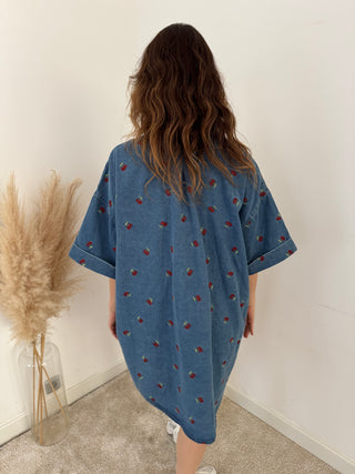 Cherry's denim shirt dress
