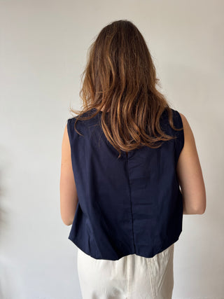 Navy summer top