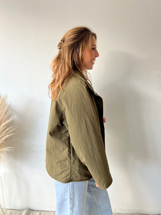 Blue kaki reversible jacket