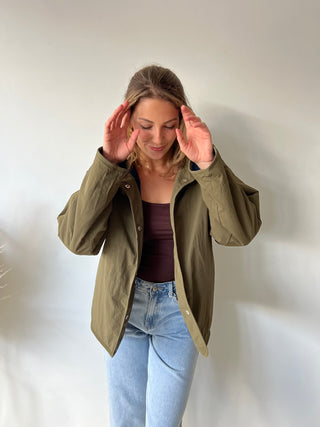 Blue kaki reversible jacket