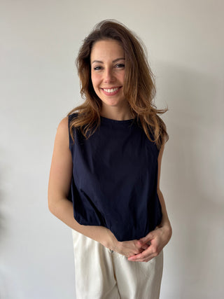 Navy summer top