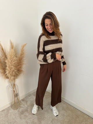 Brown classy pants