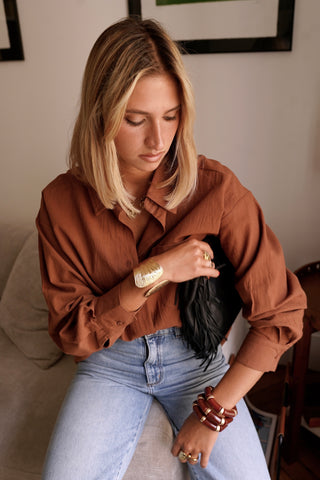 Terracotta blouse