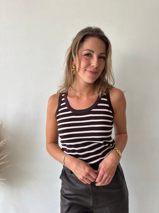 Beige brown top