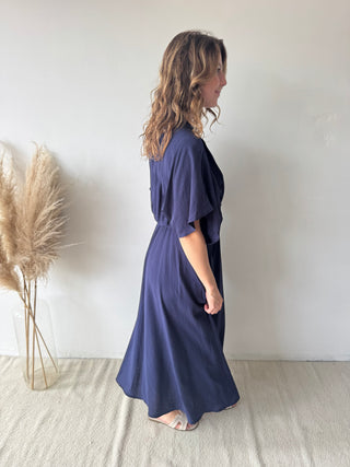 Navy maxi dress