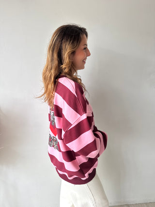 More amor fuchsia sweater