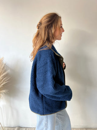 Blue kaki reversible jacket