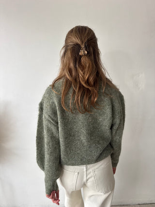 Kaki autumn knit