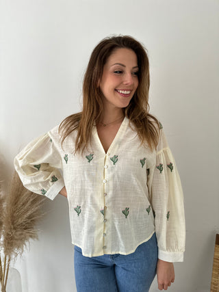 Cactus long sleeve blouse