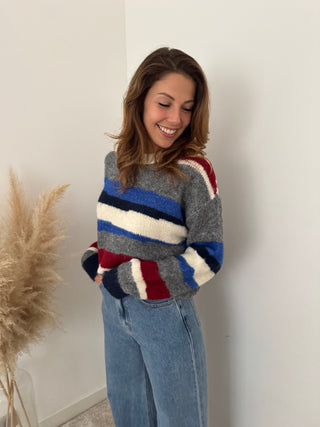 Colorblock autumn knit