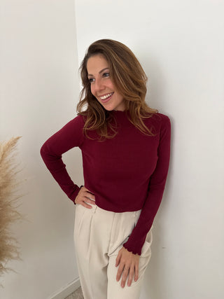 Bugundy soft souspull