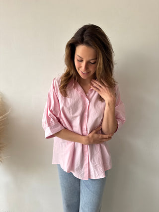 Pink summer blouse