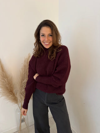 Perfect burgundy turtleneck knit
