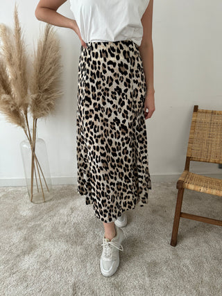 Leopard maxi skirt