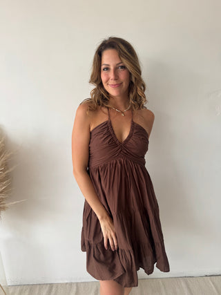 Brown summer dress