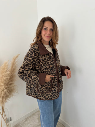 Leopard fall jacket